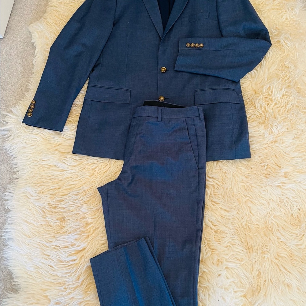 JCrew Thompson suit Jacket 42R pants 34 by 34